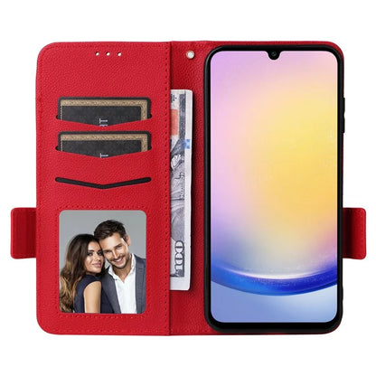 For Samsung Galaxy A25 5G (Global) (161.0 x 76.5 x 8.3mm) Magnetic Phone Case Shockproof Litchi Texture PU Leather Flip Cover