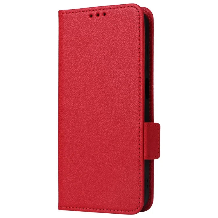 For Samsung Galaxy A25 5G (Global) (161.0 x 76.5 x 8.3mm) Magnetic Phone Case Shockproof Litchi Texture PU Leather Flip Cover