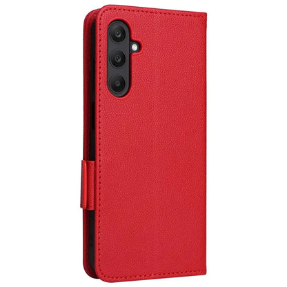 For Samsung Galaxy A25 5G (Global) (161.0 x 76.5 x 8.3mm) Magnetic Phone Case Shockproof Litchi Texture PU Leather Flip Cover