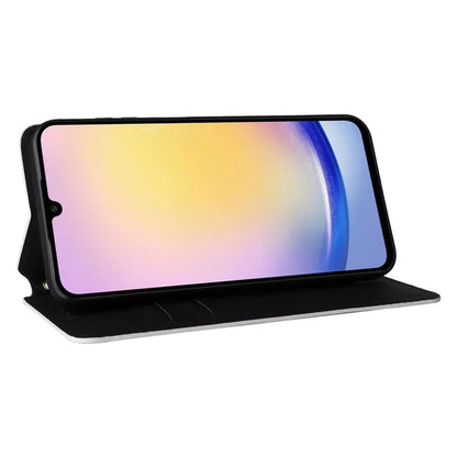 For 	Samsung Galaxy A25 5G (Global) (161.0 x 76.5 x 8.3mm) Magnetic Phone Case PU Leather Wallet Card Slots Phone Cover