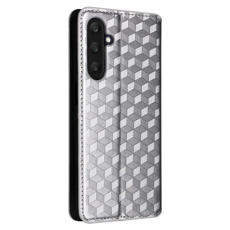 For 	Samsung Galaxy A25 5G (Global) (161.0 x 76.5 x 8.3mm) Magnetic Phone Case PU Leather Wallet Card Slots Phone Cover