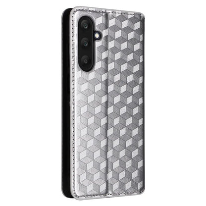 For 	Samsung Galaxy A25 5G (Global) (161.0 x 76.5 x 8.3mm) Magnetic Phone Case PU Leather Wallet Card Slots Phone Cover