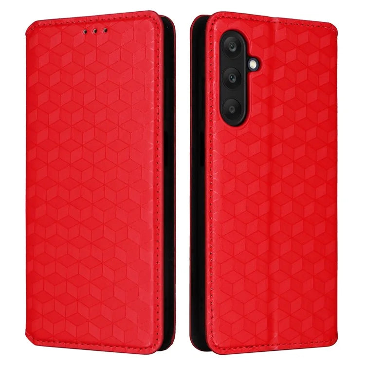 For 	Samsung Galaxy A25 5G (Global) (161.0 x 76.5 x 8.3mm) Magnetic Phone Case PU Leather Wallet Card Slots Phone Cover