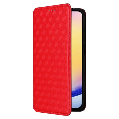 For 	Samsung Galaxy A25 5G (Global) (161.0 x 76.5 x 8.3mm) Magnetic Phone Case PU Leather Wallet Card Slots Phone Cover