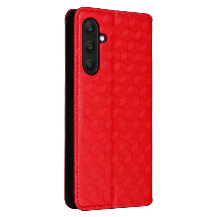 For 	Samsung Galaxy A25 5G (Global) (161.0 x 76.5 x 8.3mm) Magnetic Phone Case PU Leather Wallet Card Slots Phone Cover