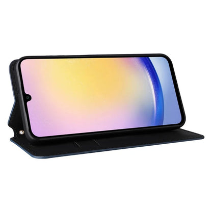 For 	Samsung Galaxy A25 5G (Global) (161.0 x 76.5 x 8.3mm) Magnetic Phone Case PU Leather Wallet Card Slots Phone Cover