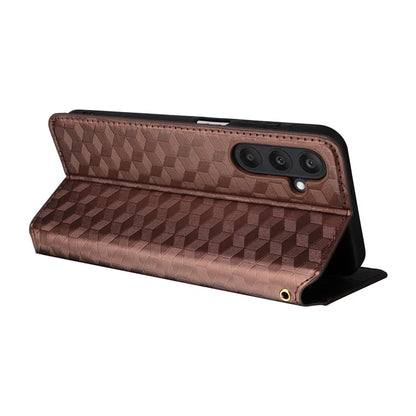 For 	Samsung Galaxy A25 5G (Global) (161.0 x 76.5 x 8.3mm) Magnetic Phone Case PU Leather Wallet Card Slots Phone Cover
