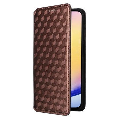 For 	Samsung Galaxy A25 5G (Global) (161.0 x 76.5 x 8.3mm) Magnetic Phone Case PU Leather Wallet Card Slots Phone Cover