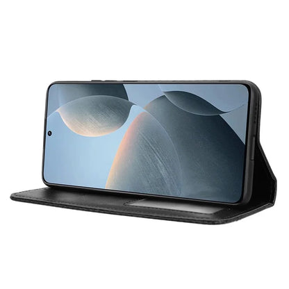 For Xiaomi Redmi K70E 5G / Poco X6 Pro 5G Wallet Case with Card Holder PU Leather Vintage Cover