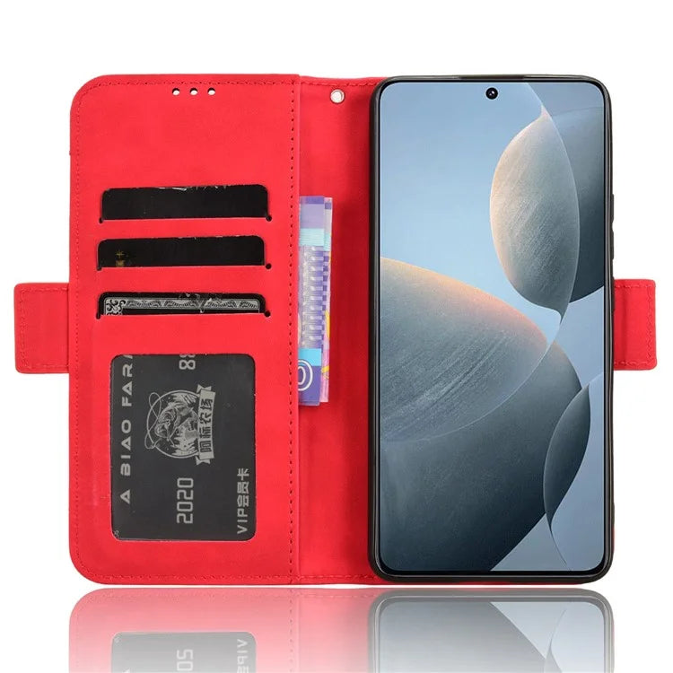 For Xiaomi Redmi K70E 5G / Poco X6 Pro 5G Phone Case Card Slot Stand Magnetic Closure Cover