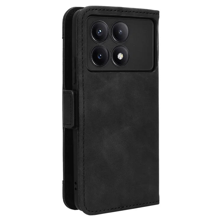 For Xiaomi Redmi K70E 5G / Poco X6 Pro 5G Phone Case Card Slot Stand Magnetic Closure Cover