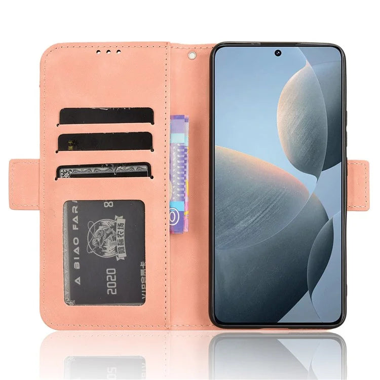 For Xiaomi Redmi K70E 5G / Poco X6 Pro 5G Phone Case Card Slot Stand Magnetic Closure Cover