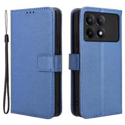 For Xiaomi Redmi K70E 5G / Poco X6 Pro 5G Phone Case Wallet Wrist Strap Card Slots Leather Cover