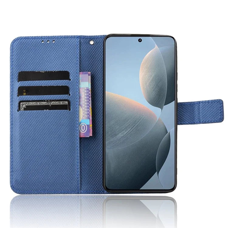 For Xiaomi Redmi K70E 5G / Poco X6 Pro 5G Phone Case Wallet Wrist Strap Card Slots Leather Cover