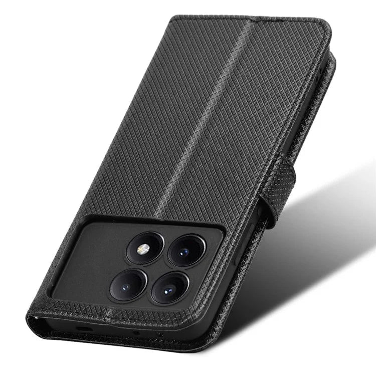 For Xiaomi Redmi K70E 5G / Poco X6 Pro 5G Phone Case Wallet Wrist Strap Card Slots Leather Cover
