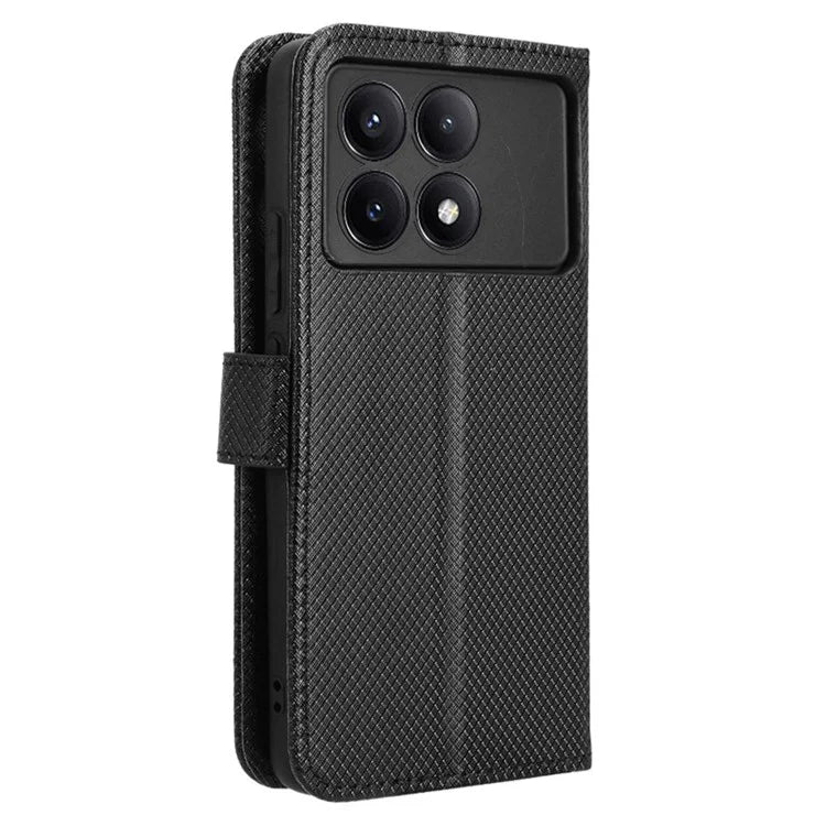 For Xiaomi Redmi K70E 5G / Poco X6 Pro 5G Phone Case Wallet Wrist Strap Card Slots Leather Cover