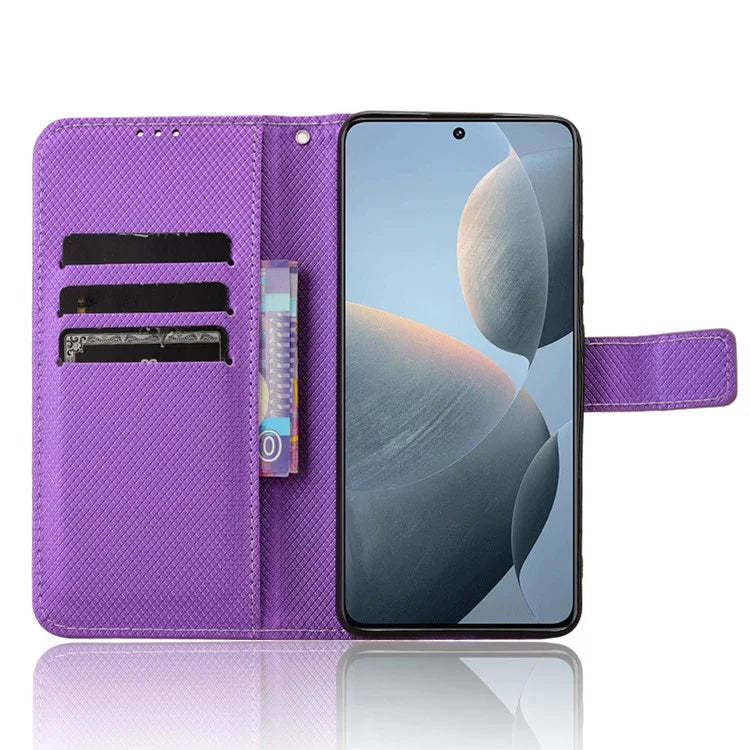 For Xiaomi Redmi K70E 5G / Poco X6 Pro 5G Phone Case Wallet Wrist Strap Card Slots Leather Cover