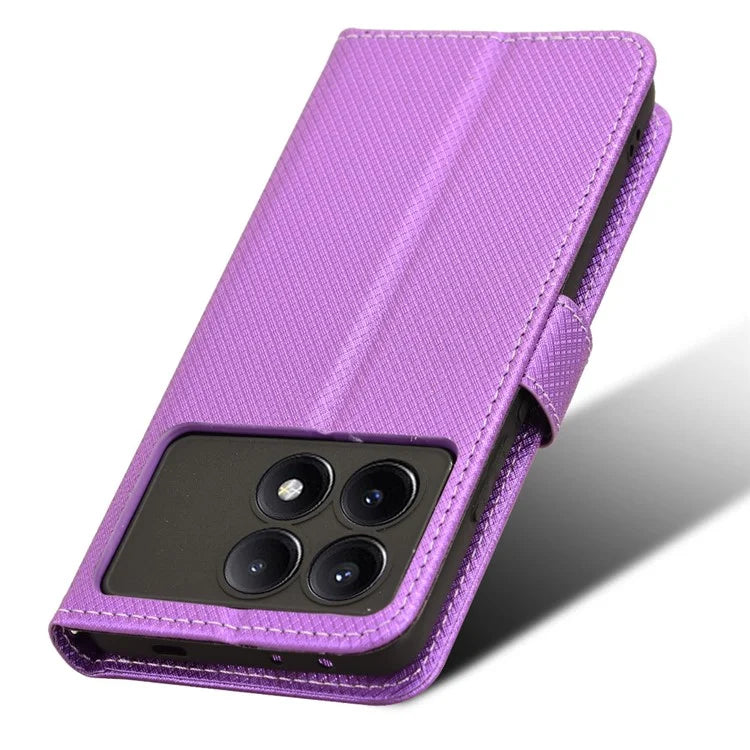 For Xiaomi Redmi K70E 5G / Poco X6 Pro 5G Phone Case Wallet Wrist Strap Card Slots Leather Cover