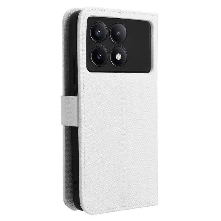 For Xiaomi Redmi K70E 5G / Poco X6 Pro 5G Phone Case Wallet Wrist Strap Card Slots Leather Cover