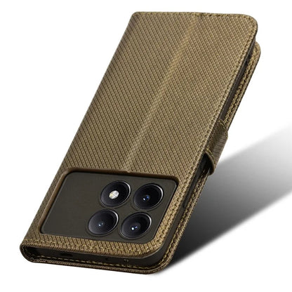 For Xiaomi Redmi K70E 5G / Poco X6 Pro 5G Phone Case Wallet Wrist Strap Card Slots Leather Cover