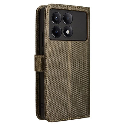 For Xiaomi Redmi K70E 5G / Poco X6 Pro 5G Phone Case Wallet Wrist Strap Card Slots Leather Cover