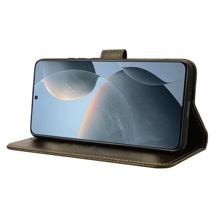 Leather Case for Xiaomi Redmi K70 5G / K70 Pro 5G Diamond Texture Book Folding Flip Folio Cover