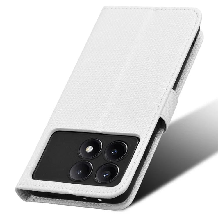 Leather Case for Xiaomi Redmi K70 5G / K70 Pro 5G Diamond Texture Book Folding Flip Folio Cover