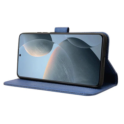 Leather Case for Xiaomi Redmi K70 5G / K70 Pro 5G Diamond Texture Book Folding Flip Folio Cover