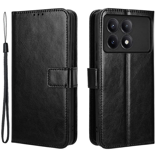 For Xiaomi Redmi K70E 5G / Poco X6 Pro 5G Wallet Case 3 Card Slots TPU Interior Protective Cover