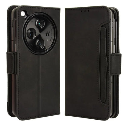 For Oppo Find N3 5G / OnePlus Open PU Leather Protective Case Card Holder Stand Flip Cover