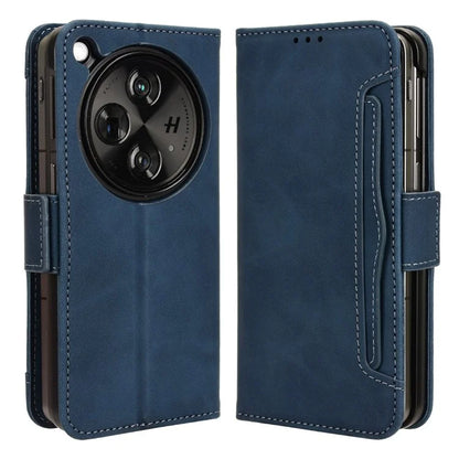 For Oppo Find N3 5G / OnePlus Open PU Leather Protective Case Card Holder Stand Flip Cover