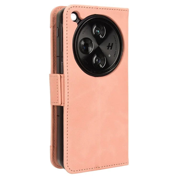 For Oppo Find N3 5G / OnePlus Open PU Leather Protective Case Card Holder Stand Flip Cover
