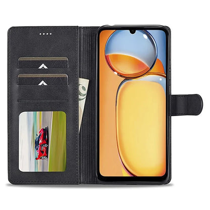 LC.IMEEKE For Xiaomi Redmi 13C 4G / 5G / Poco C65 4G Magnetic Phone Case Calf Texture Leather Wallet Cover