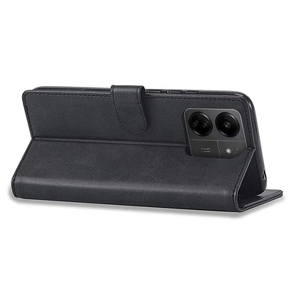 LC.IMEEKE For Xiaomi Redmi 13C 4G / 5G / Poco C65 4G Magnetic Phone Case Calf Texture Leather Wallet Cover
