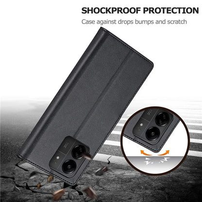 LC.IMEEKE For Xiaomi Redmi 13C 4G / 5G / Poco C65 4G Magnetic Phone Case Calf Texture Leather Wallet Cover