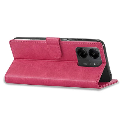 LC.IMEEKE For Xiaomi Redmi 13C 4G / 5G / Poco C65 4G Magnetic Phone Case Calf Texture Leather Wallet Cover
