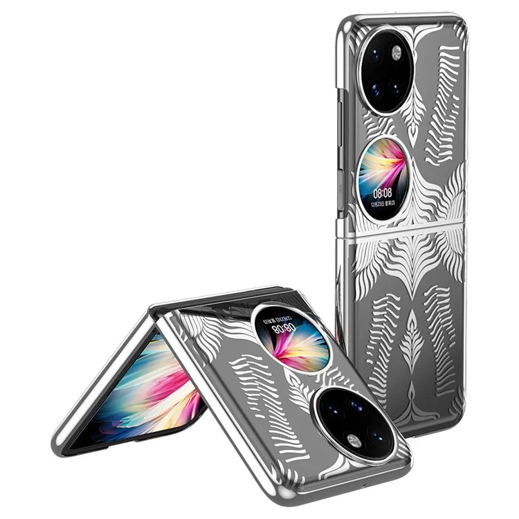 For Huawei Pocket 2 Case Electroplating Frame Wing Design Hard PC Phone Cover