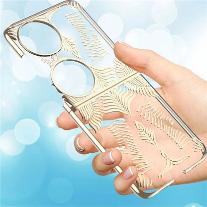 For Huawei Pocket 2 Case Electroplating Frame Wing Design Hard PC Phone Cover