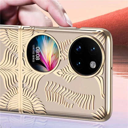 For Huawei Pocket 2 Case Electroplating Frame Wing Design Hard PC Phone Cover