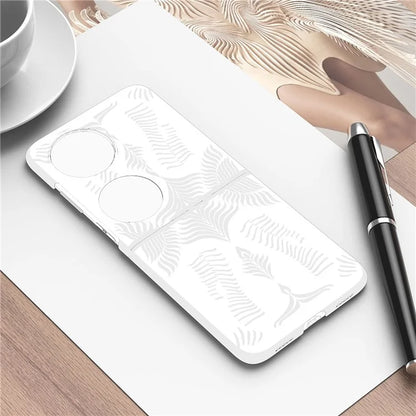 For Huawei Pocket 2 Case Electroplating Frame Wing Design Hard PC Phone Cover