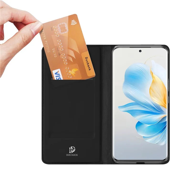 DUX DUCIS Skin Pro Series For Honor 100 5G Case Leather Stand Phone Shell with Card Holder