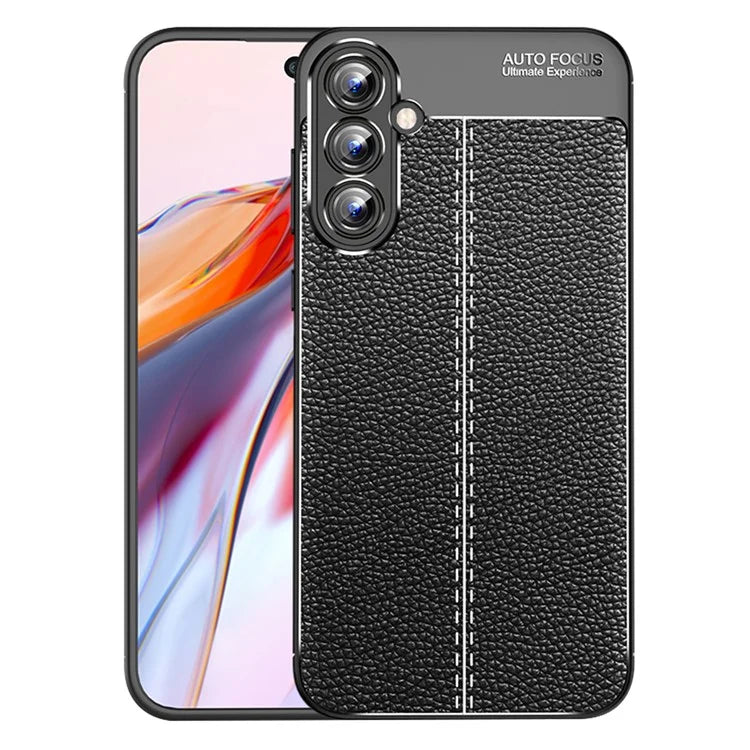 For Samsung Galaxy A35 5G Cell Phone Case Litchi Texture Anti-scratch TPU Protective Shell