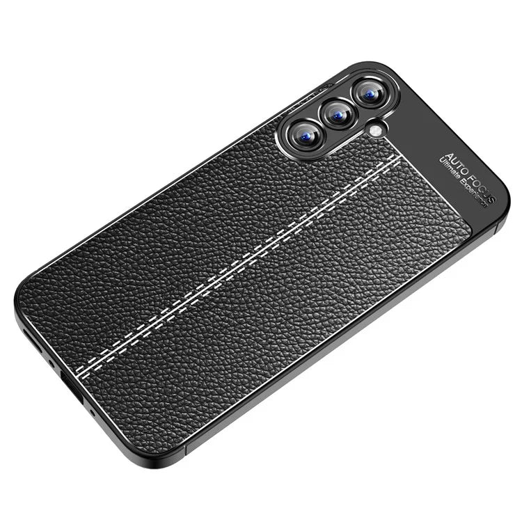 For Samsung Galaxy A35 5G Cell Phone Case Litchi Texture Anti-scratch TPU Protective Shell