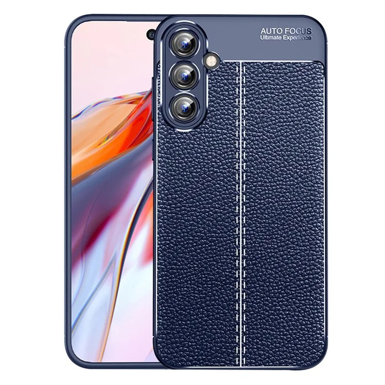 For Samsung Galaxy A35 5G Cell Phone Case Litchi Texture Anti-scratch TPU Protective Shell
