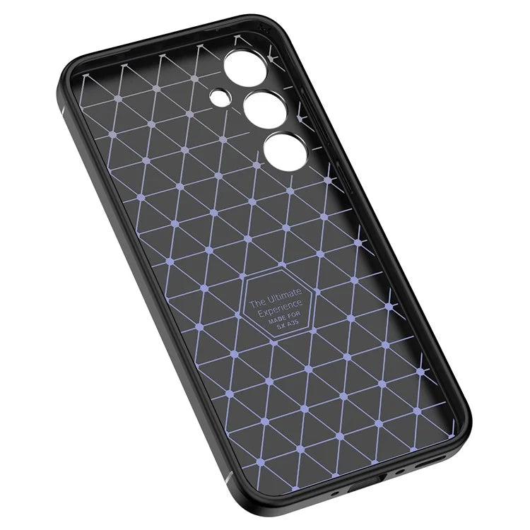 For Samsung Galaxy A35 5G Cell Phone Case Litchi Texture Anti-scratch TPU Protective Shell