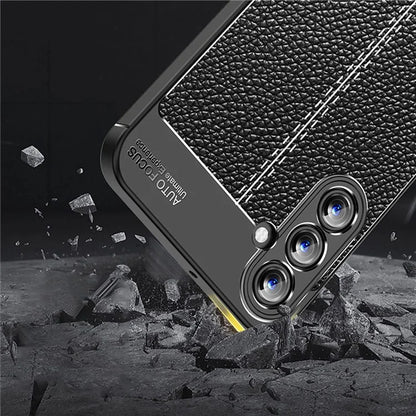 For Samsung Galaxy A35 5G Cell Phone Case Litchi Texture Anti-scratch TPU Protective Shell