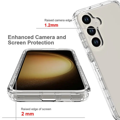 For Samsung Galaxy S24 Cell Phone Case Shockproof PC+TPU Clear Gradient Back Cover