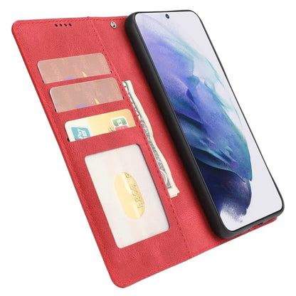 For Samsung Galaxy S24+ Leather Case Wallet Stand Classic Phone Cover
