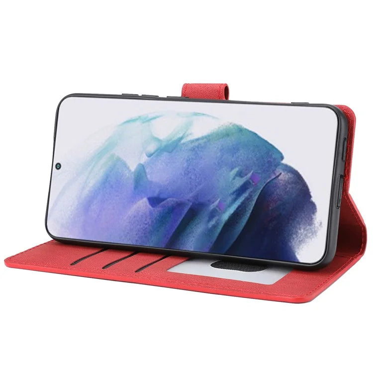 For Samsung Galaxy S24+ Leather Case Wallet Stand Classic Phone Cover