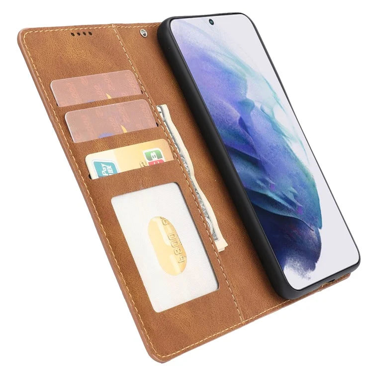 For Samsung Galaxy S24+ Leather Case Wallet Stand Classic Phone Cover